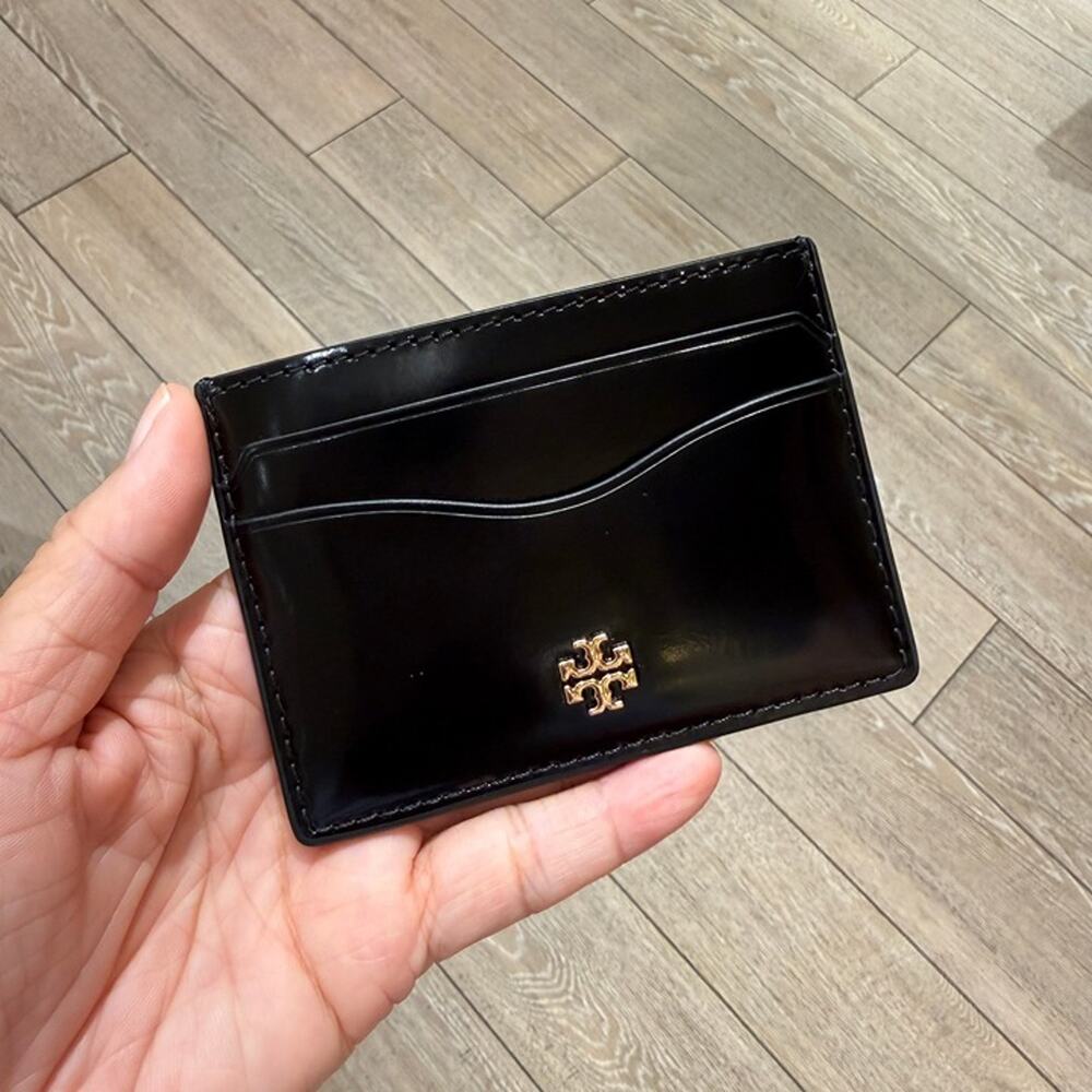 New‼️Tory Burch EMERSON SLIM CARD CASE 176974 Black Authentic ‼️